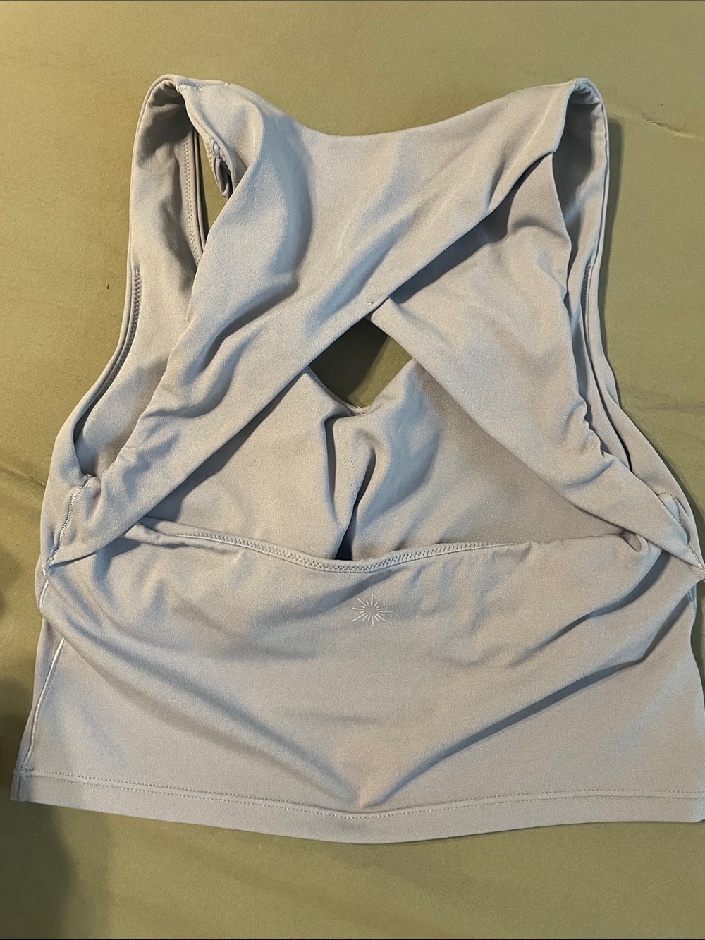 OFFLINE by Aerie Light Blue Workout Crop Tank - Picture 3 of 4